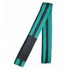 Green W Black Stripe Brazilian Jiu Jitsu Belts for Kids , Cotton Material (100% Professional Quality) - Brand New